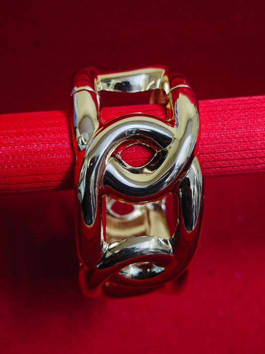 Gold-Plated Kada Bracelet