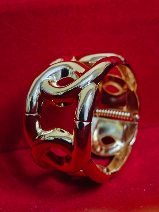 Gold-Plated Kada Bracelet