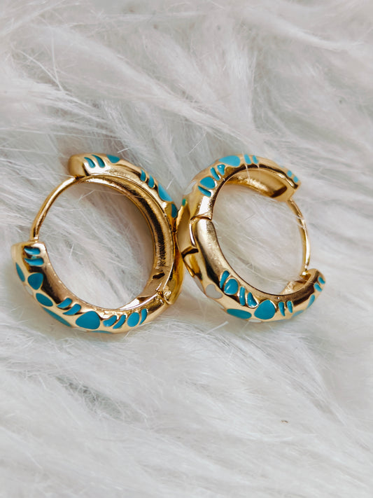 Flower Tarnish Free Hoop Earrings